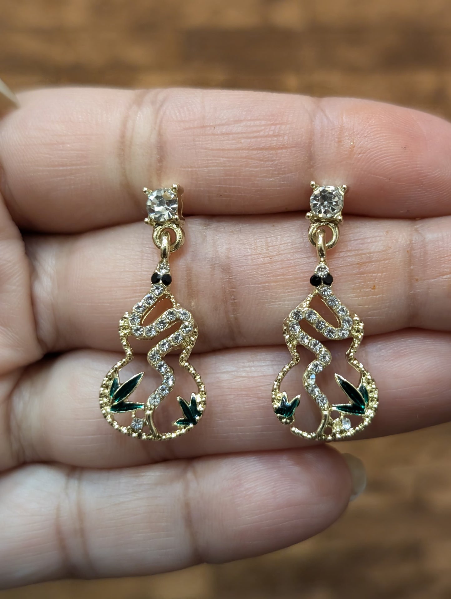 Sparkling Serpent Danglers