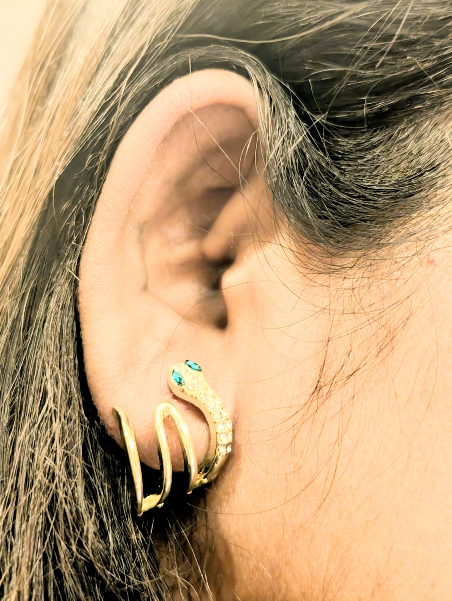 Emerald Serpent Earrings