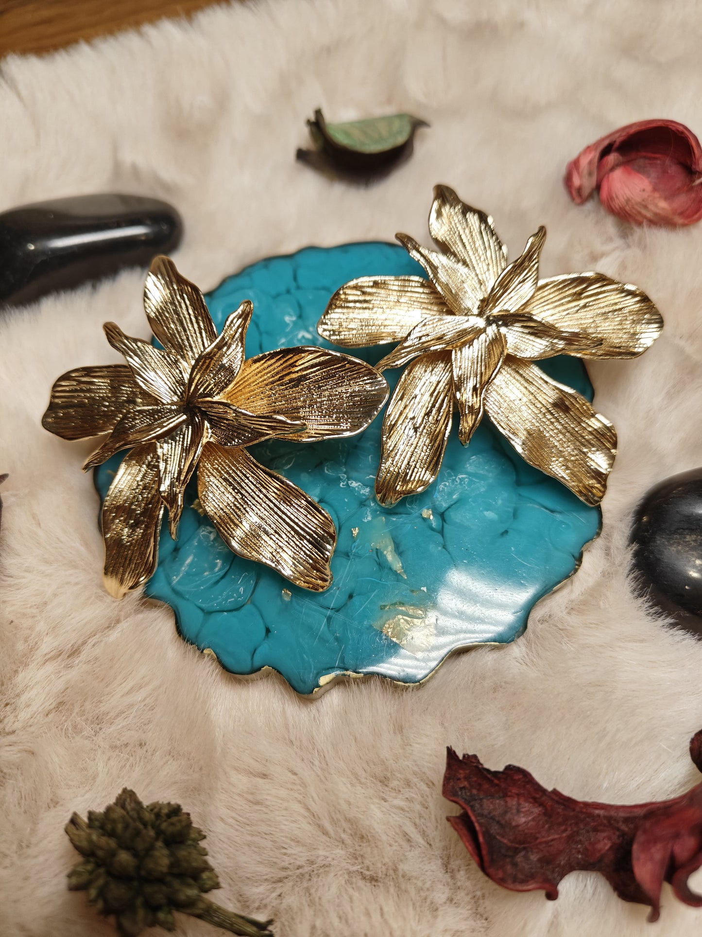 Blaze Blossom Statement Earring
