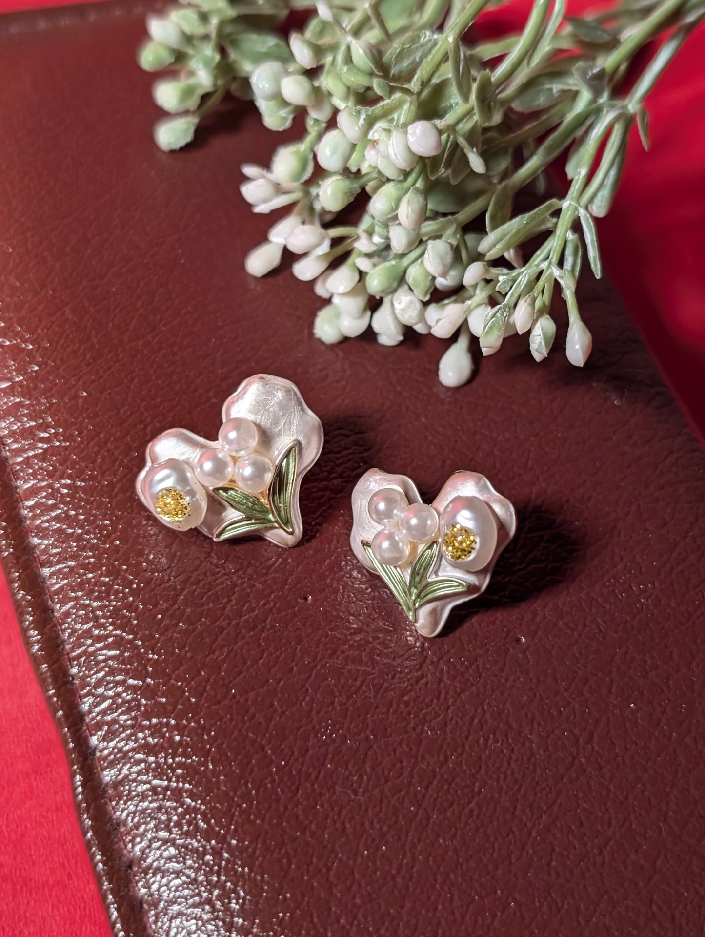 Blooming Heart Studs