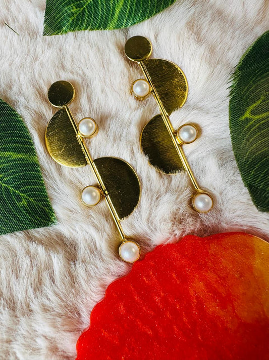 Golden Twilight Danglers