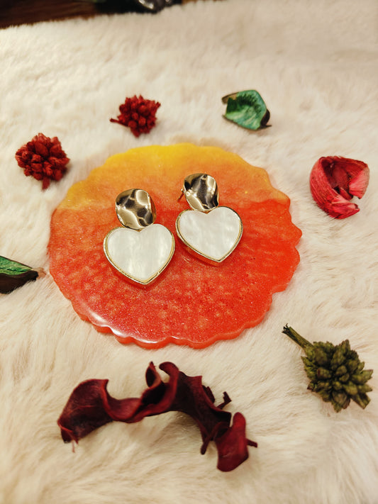 Moonlit Heart Studs