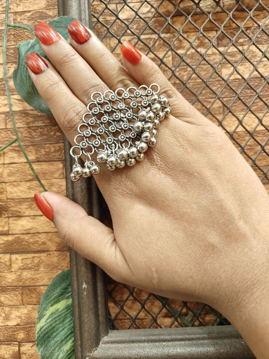 Ghungroo Jaal Statement Ring