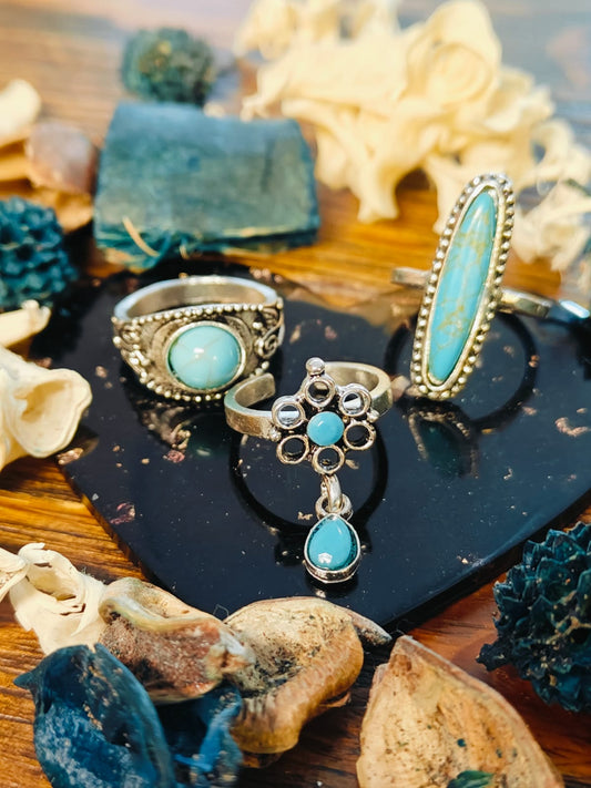 Turquoise Dainty Rings