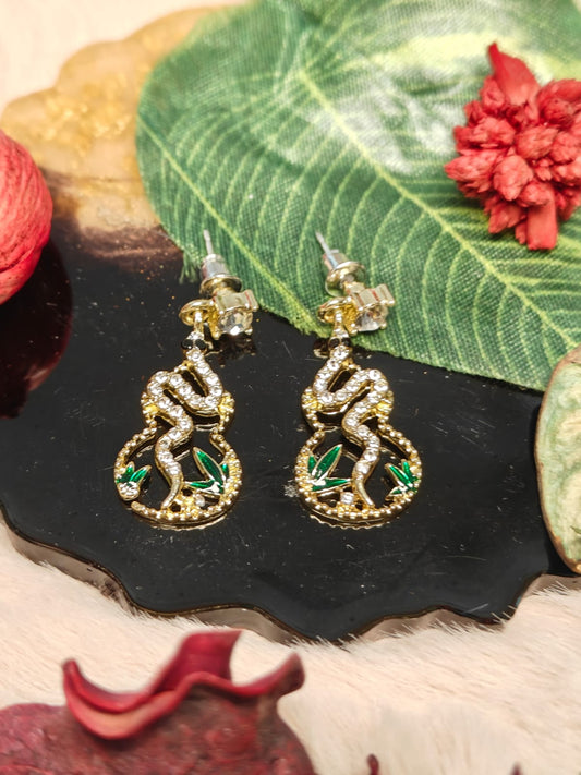Sparkling Serpent Danglers