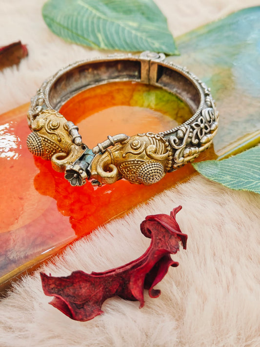 Gajamukha Dual-tone Bangle