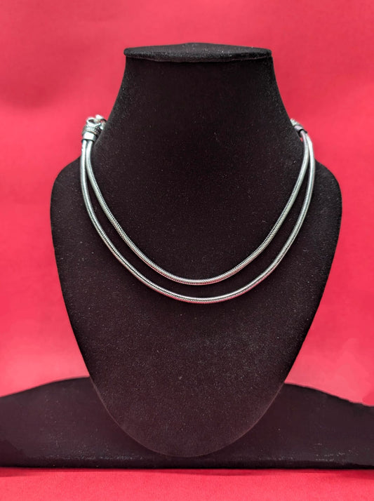 Silver Cascade Necklace