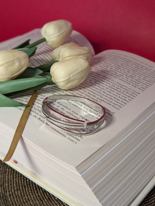Crystal Line Silver Anti-tarnish Bracelet
