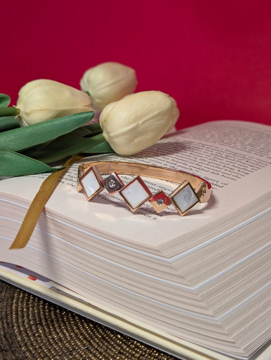 Luna Mosaic Rose-Gold Anti-tarnish Bracelet